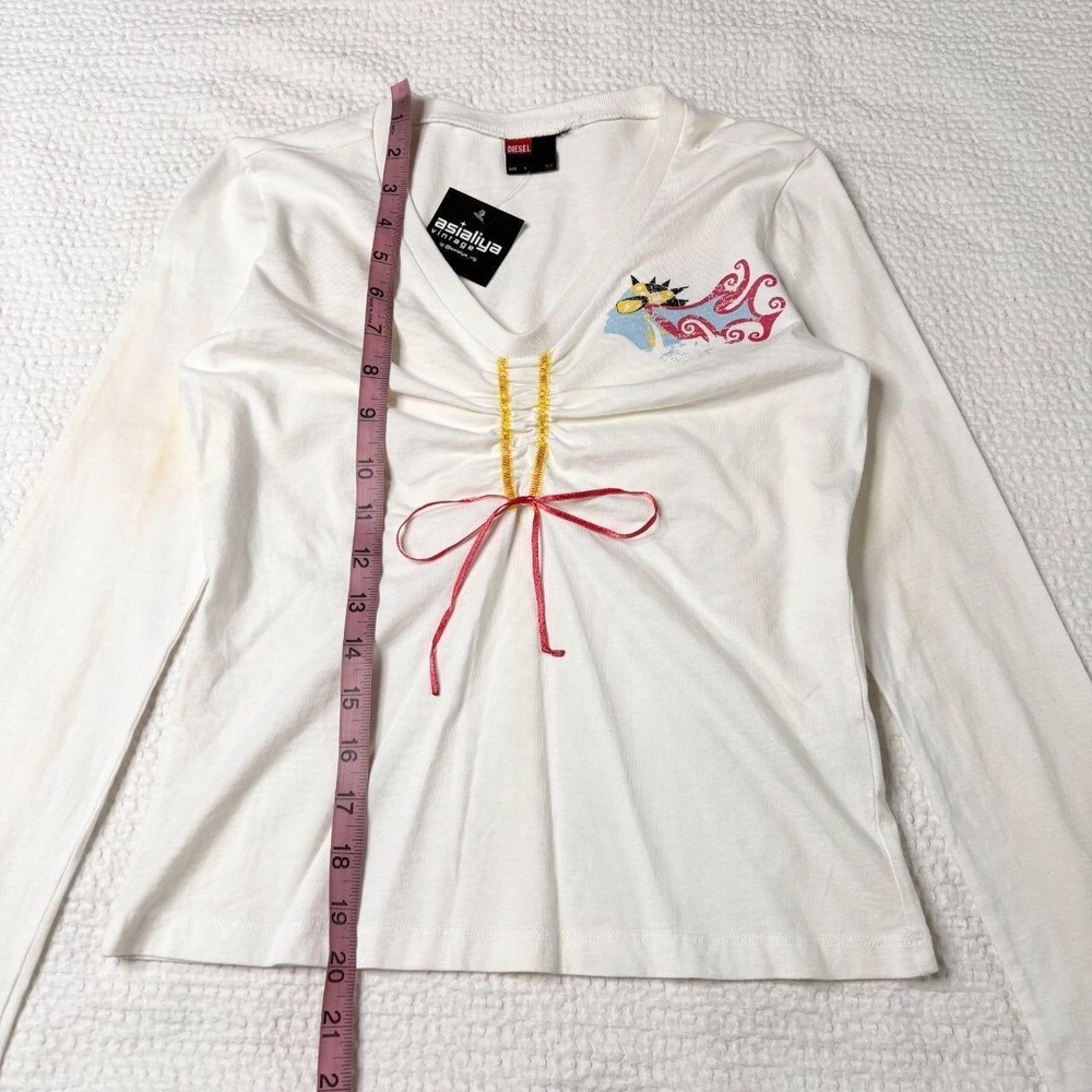 Diesel ruched graphic long sleeve - Picture 6 of 7